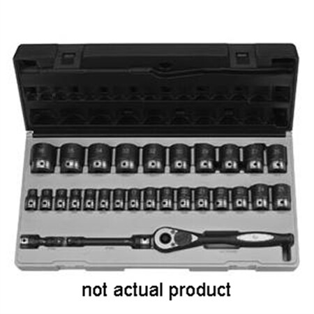Grey Pneumatic 1/2" Drive x 1-1/16" Standard Duo-Socket - 12 Point 82134R